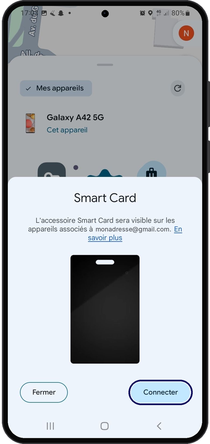 Touchez « Connecter » dans la fenêtre qui s'affiche